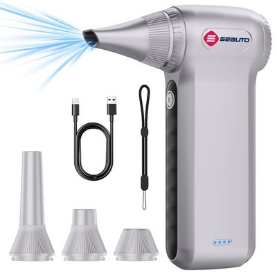 Seauto Compressed Air Duster Ergonomic Design 250000 Rpm Compressed Canned Air