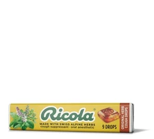 Ricola Herbal Throat Drops 9 Count Cough and Sore Throat Relief Menthol Flavor
