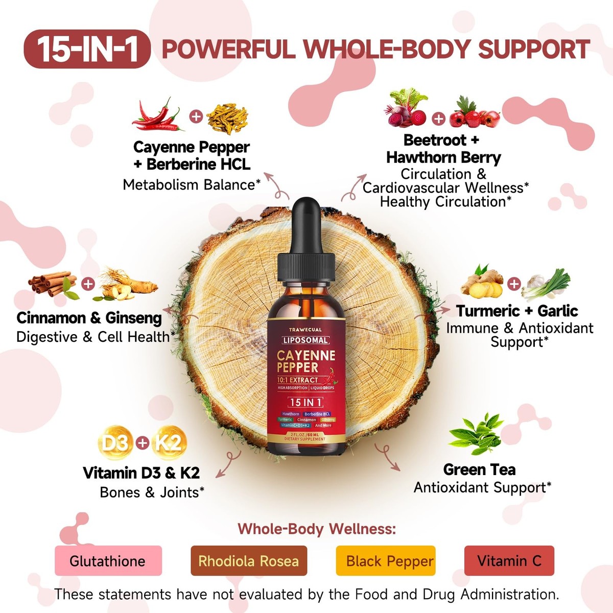 Liposomal Cayenne Pepper Drops with Vitamin D3, K2, Turmeric & Berberine 2 Fl Oz | eBay Liposomal Cayenne Pepper Drops with Vitamin D3, K2, Turmeric & Berberine 2 Fl Oz | eBay