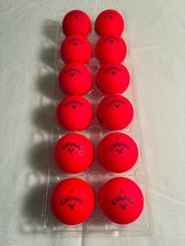 Callaway Supersoft matte red golf balls - one dozen 12 gently used