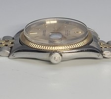 1961 Rolex Datejust Two Tone, 36MM, Silver Linen Dial, 1601, Stretched Band 3