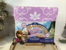 NEW Disney FROZEN Full Sheet Set 4 Piece Cotton Rich Ultra Soft Pre-Washed New