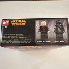 LEGO Star Wars 7251 Darth Vader Transformation 2005 Anakin & Vader crease on box