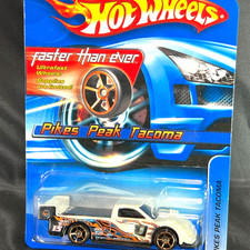 Hot Wheels Pikes Peak Tacoma White FTE Faster Than Ever 2005 Mainline #137 Toyot