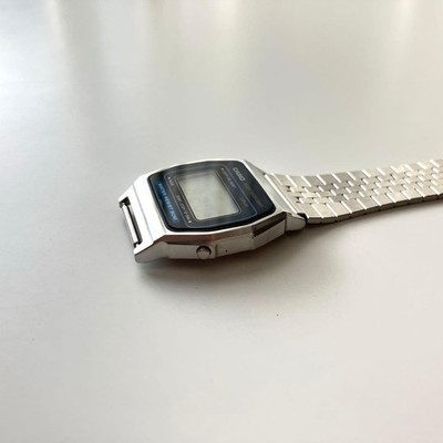 CASIO W-34 Cal.415 Micro Light Vintage Watch 1984 Stainless Steel