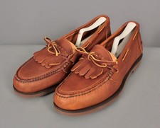 Men's VTG NOS Gokey Leather Kiltie Camp Loafers Sz 10 D Moccasins