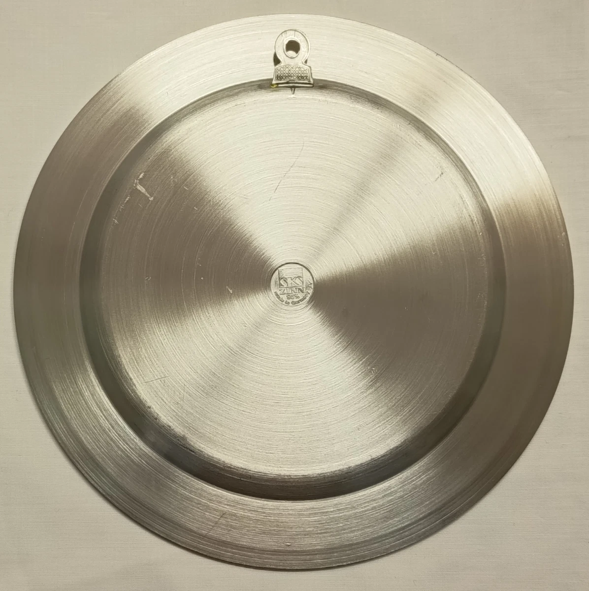 Zinn-Wandteller Durchmesser ca 21cm