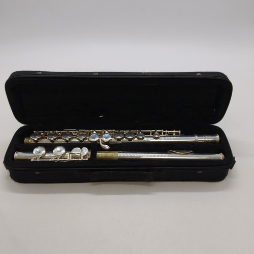 SMS Academy Scholarship Series Silver Coloured 3 Part Flute and Case - Untested