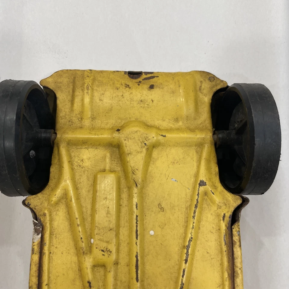 Vehículo Ford Buddy L 1969 vintage Hotrod metal prensado amarillo Roadster '32 Foto 3 de 4