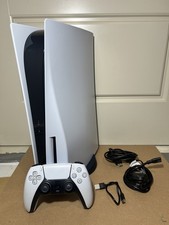 Sony PS5 PlayStation 5 Disc Edition Console White, 825GB With All Cables