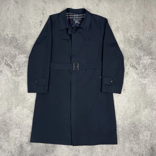 Trench coat uomo Burberrys Burberry London vintage blu navy taglia 54