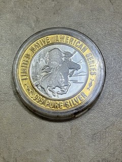 Chief Ouray UTE Pure .999 Silver Strike Casino Token •