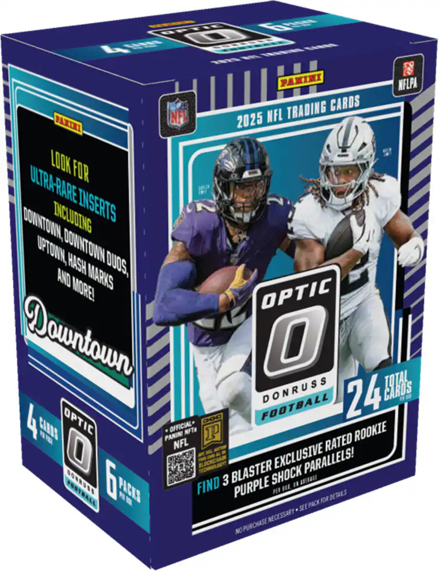 001 - 2025 Panini Donruss Optic Football Blaster Box (Purple Shock