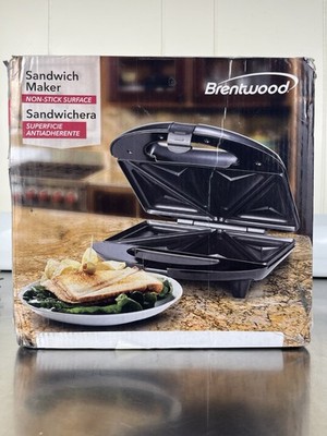 Brentwood TS-240B Nonstick Compact Dual Sandwich Maker