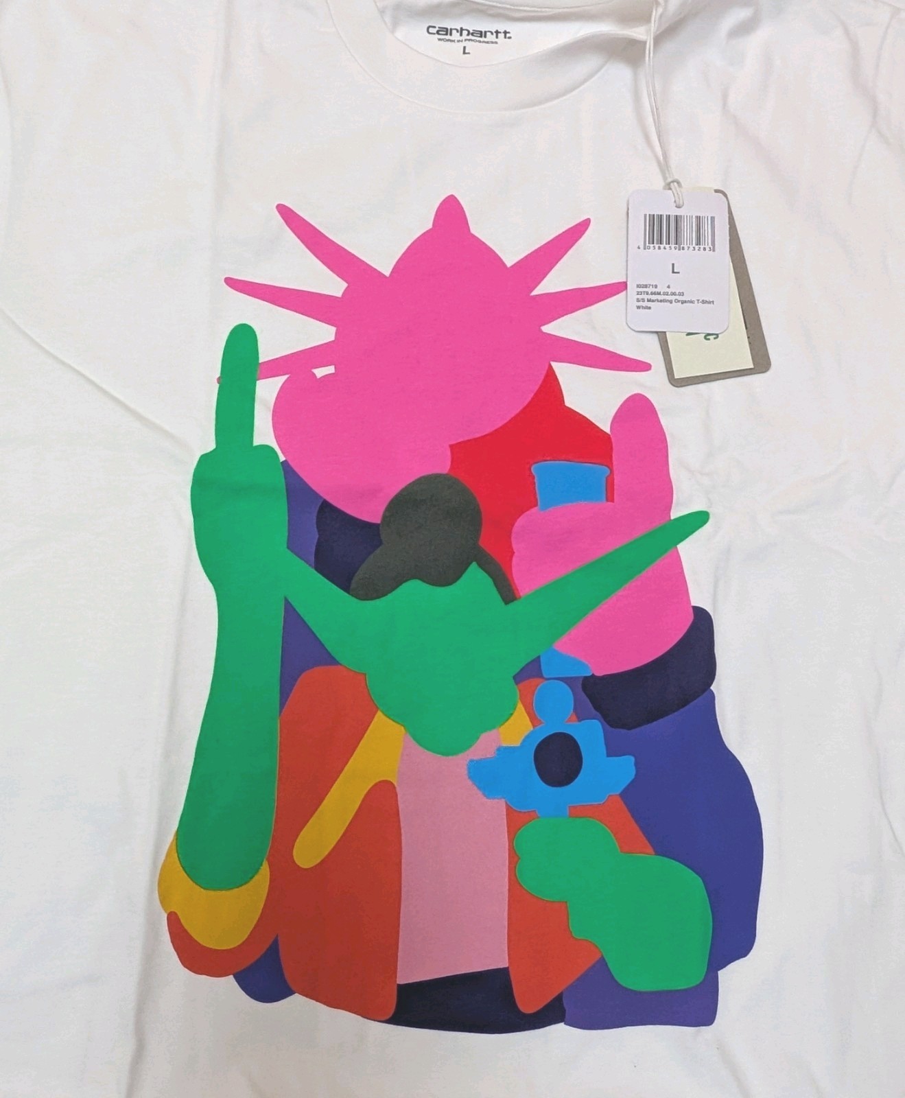Carhartt WIP X 2000AD Comics Collab T Shirt large Deadstock Rare Judge Dred BNWT image 2