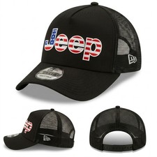 Jeep New Era 9forty July 4th Embroidered Trucker Hat Patriotic Cap Jeep New Era 9forty July 4th Embroidered Trucker Hat Patriotic Cap