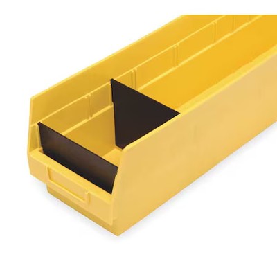 Quantum Storage Systems Dsb202/204/206 Plastic Divider, Black, 4 1/8 In L, 1/2