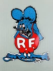 VINTAGE RF RATFINK GASOLINE PETROLEUM PORCELAIN GAS PUMP STATION MOTOR OIL SIGN