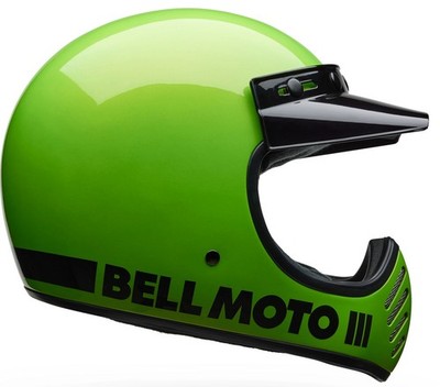 Bell Moto-3 Classic Motorcycle Helmet Green MD