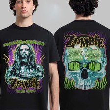 Rob Zombie Freaks On Parade Tour 2026 Merch T-Shirt Reprint