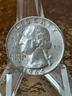 1964-D Washington SILVER Quarter Denver Mint USA Collector Coin 90% Ag # RJ194