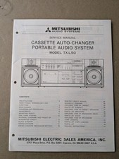 Mitsubishi Cassette Auto Changer Portable Audio System T -L50 ServMan D-4815