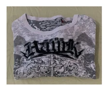 VINTAGE IF SIX WAS NINE X LE GRANDE BLEU LONG DOUBLE SLEEVE  SHIRT SIZE A/S