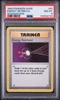 1999 POKEMON BASE SET SHADOWLESS #81 ENERGY RETRIEVAL PSA 8