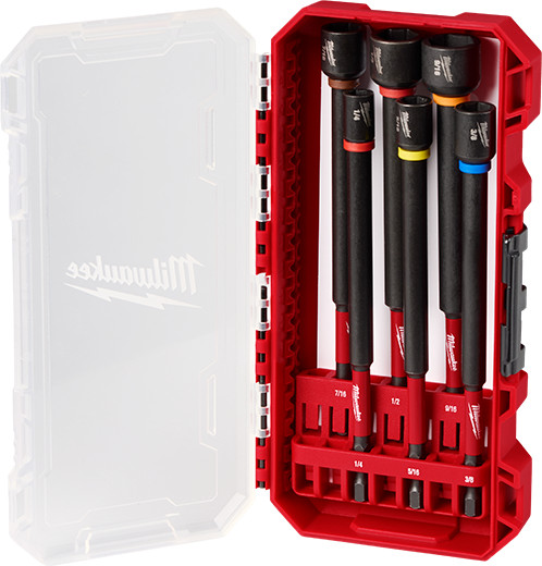Milwaukee 49-66-4567 SHOCKWAVE Impact Duty 6" Magnetic Nut Driver Set, 6PC