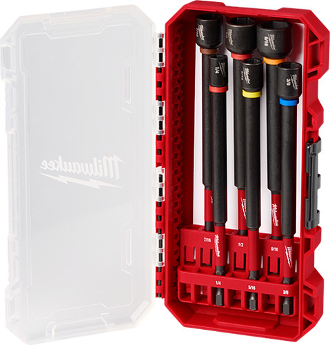 Milwaukee 49-66-4567 SHOCKWAVE Impact Duty 6" Magnetic Nut Driver Set, 6PC