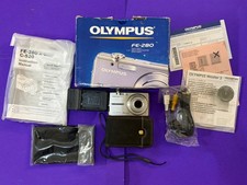 Olympus FE-280 8MP Dig.  Camera w/ Box Manual Disc Battery Charger+case comp****