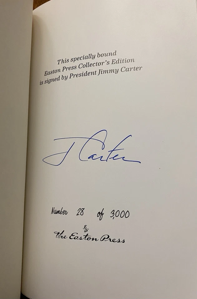 Easton Press Jimmy Carter Library 7 Vol. Complete Set 1 Signed Leather #28 NEW! - Imagem 4 de 4