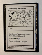 Slumbering Waterways Mystery Booster 2 Playtest Card Magic The Gathering NM