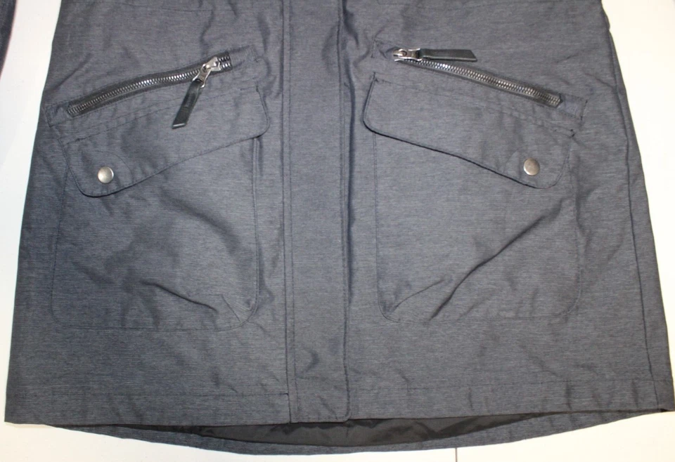 Mujer Columbia Carson Pass Interchange Chaqueta Abrigo Parka Pequeño Gris Omni Heat Foto 3 de 4