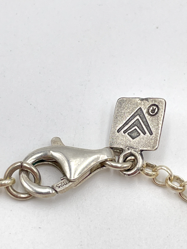 STERLING SILVER 925 ISRAEL 30" HAMMERED OVAL CHAIN NECKLACE 8 mm wide 30g - Picture 9 of 16