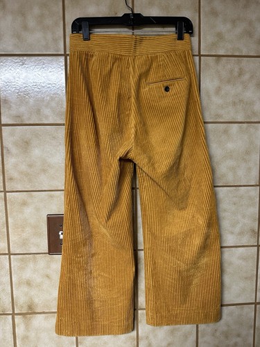 Zara Women Corduroy High Waisted Culottes, Camel Size Small - Picture 5 of 10