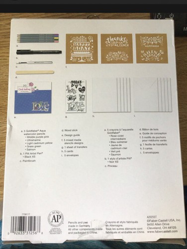 1 Kit Faber-Castell 20 Minute Studio Card Making For BEGINNERS 25 Pieces NEW - Picture 2 of 5