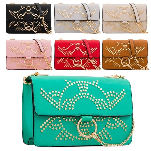 Catenina ecopelle verde in esaurito grigio New rosa tracolla donna nudo decorativo Anello esaurito marrone rosso a Adorable Studs da Nero wxw07qIH8