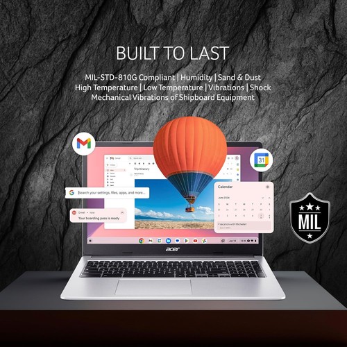 Acer Chromebook CB315-4H Intel Celeron N4500 (Chrome OS/8 GB RAM/128 GB/WiF - Picture 5 of 6