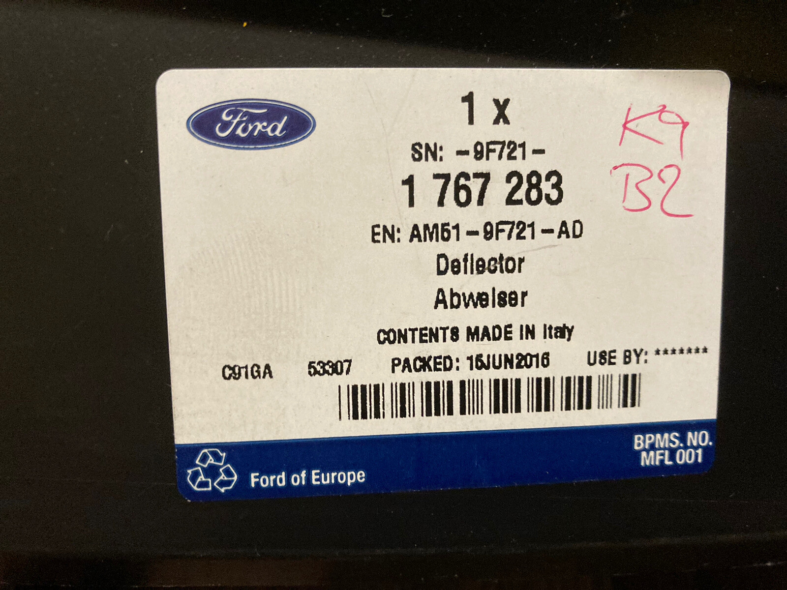 Ford C-Max Mk2 Front Air Deflector Panel Genuine OEM 1767283 