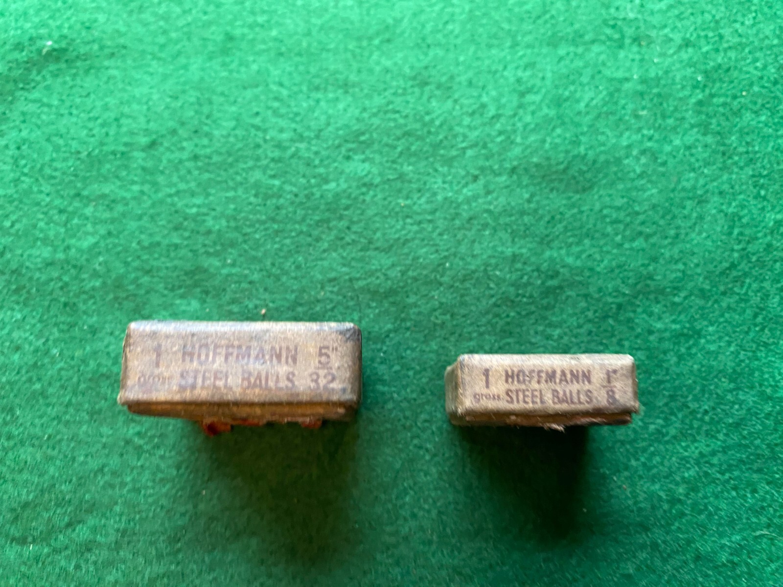 WW2 Two Boxes Of 1 Gross Hoffmann Steel Ball Bearings Sizes 5/32” and 1