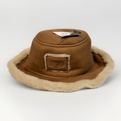 UGG Brown Shearling Bucket Hat UGG Shearling Bucket Hat | eBay main image 3
