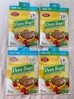 Four Packs Of Home Select Large Oven Bags 16”x17.5” Up To 8 Lbs. 4 Bags/Pack