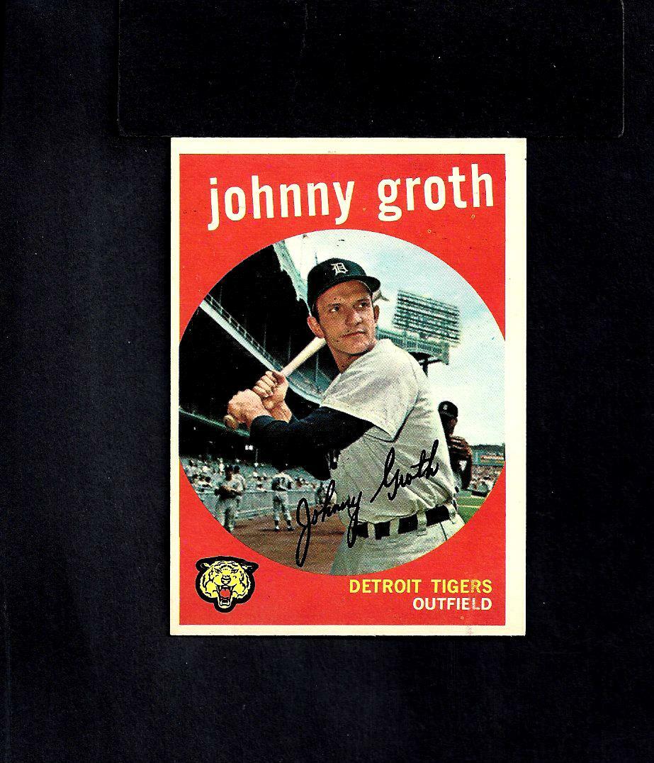 1959 TOPPS #164 JOHNNY GROTH--TIGERS--NO CREASES--NR/MT