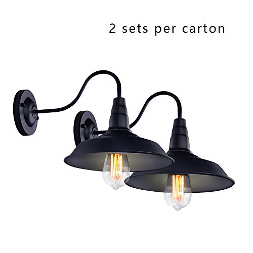 Black Wall Sconce Lighting Wall Lamp Gooseneck Barn Lights Retro