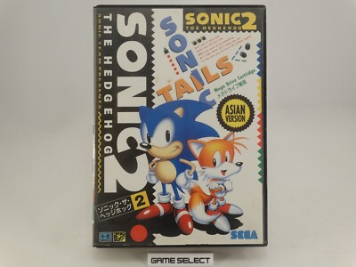 SONIC THE HEDGEHOG 2 SEGA MEGA DRIVE GENESIS ASIAN VERSION ORIGINALE With Manual
