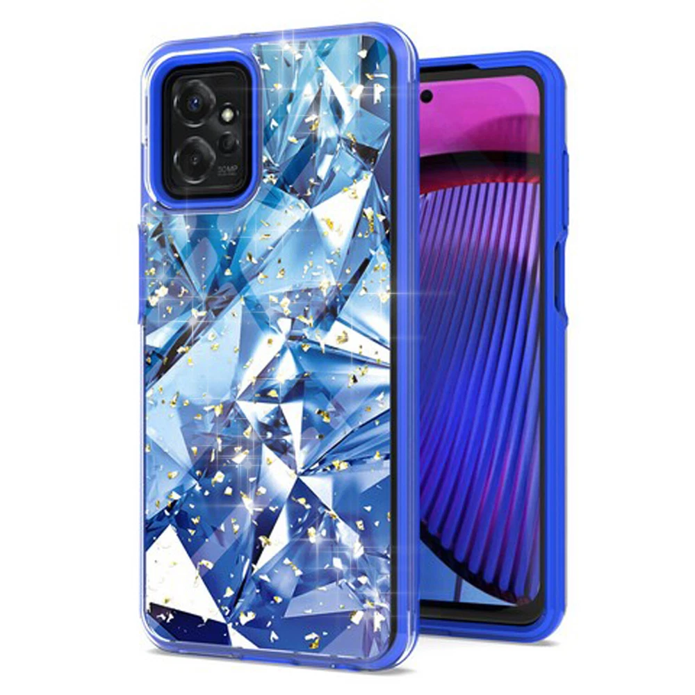 Phone Case for Motorola Moto G Power 2023 (XT2311) Hybrid Glitter