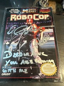 Signed Robocop Nintendo NES GAME Peter Weller USA NTSC Format Official JSA