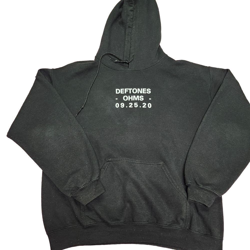 Deftones OHMS Limited Edition Concert Hoodie Black Graphic Print 09.25.20 |  eBay