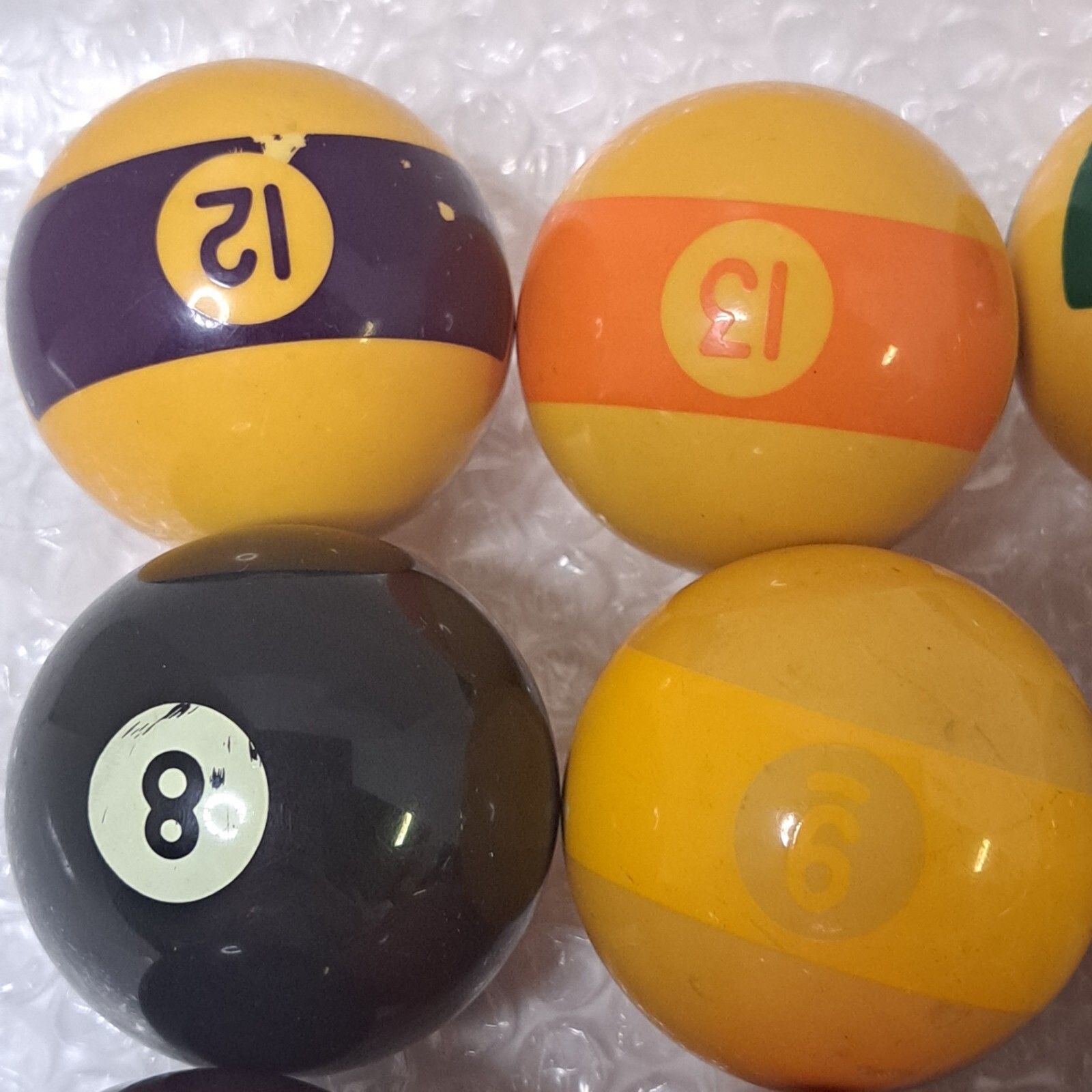 Vintage Multicolor Bakelite Billiard Balls 2